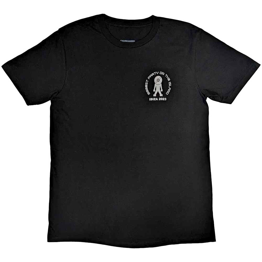 Calvin Harris - Record Back Tshirt Homme - Noir